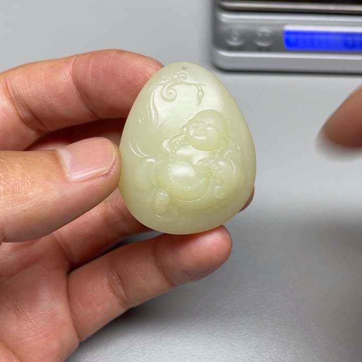 和田玉吊坠(不含链)未镶嵌涛*