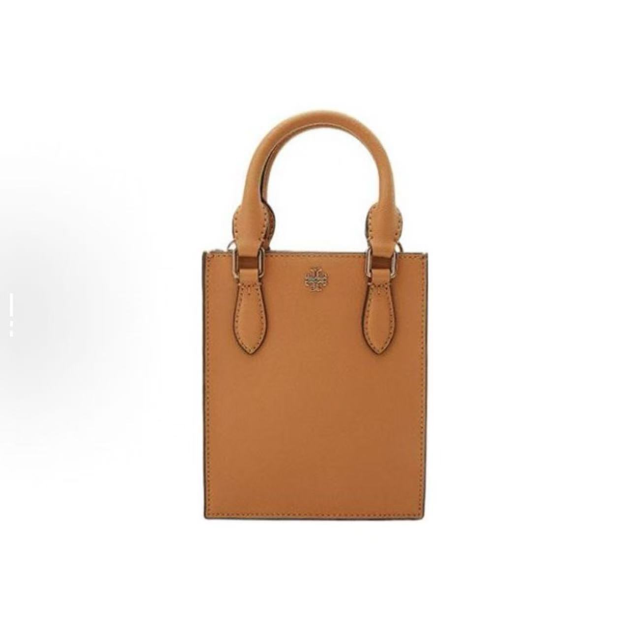 未使用 TORY BURCH/汤丽柏琦 【诗诗】blake琴谱mini棕色手提斜挎包