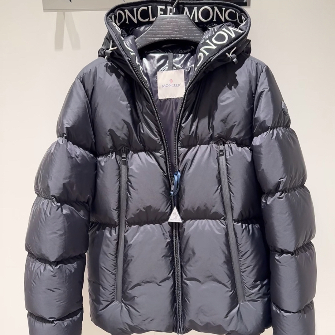 未使用 MONCLER  蒙口男款刺绣字母logo冬季羽绒服 Montcla
