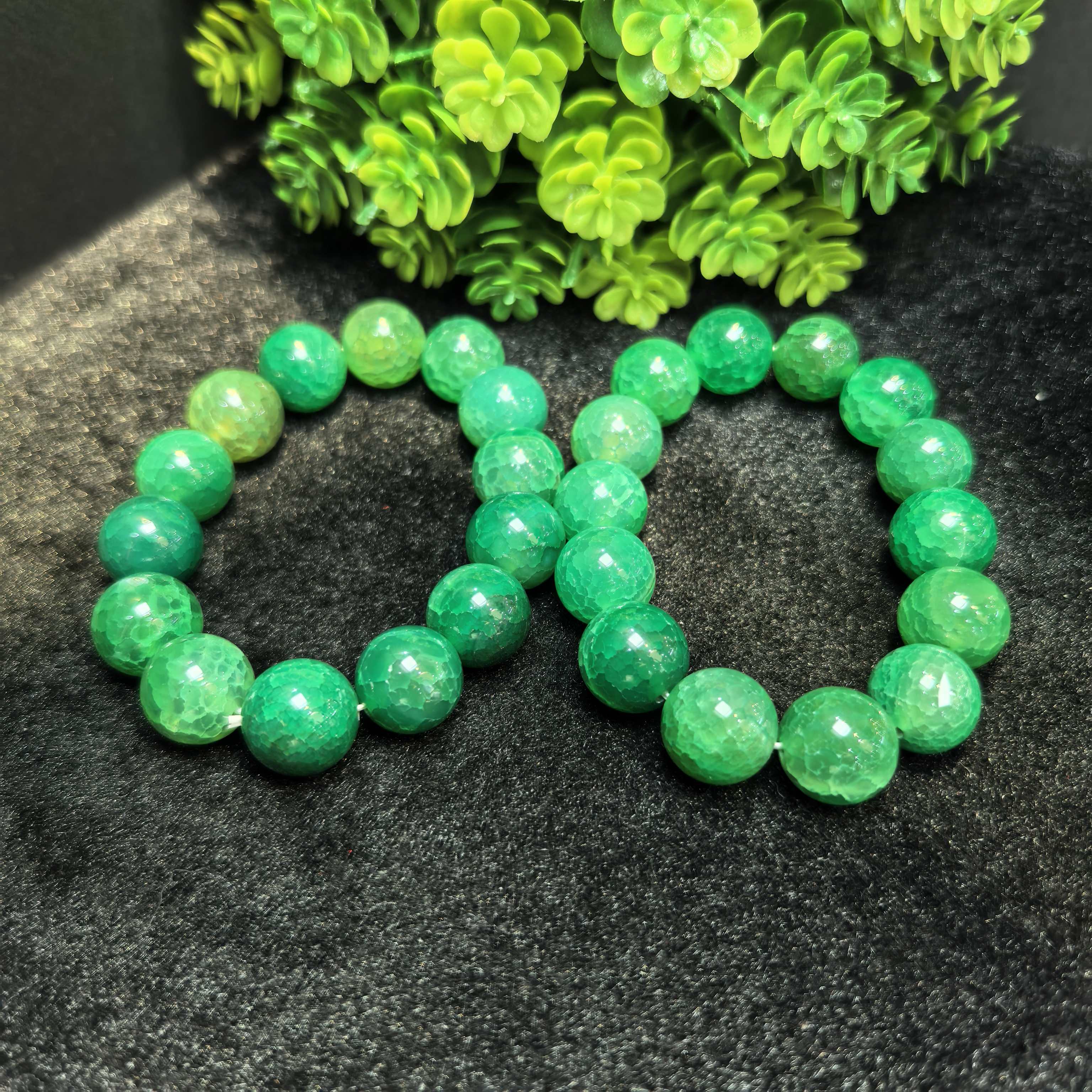 S6860-空青绿玛瑙手串-送礼佳品-卡14左右-多样性只发一件