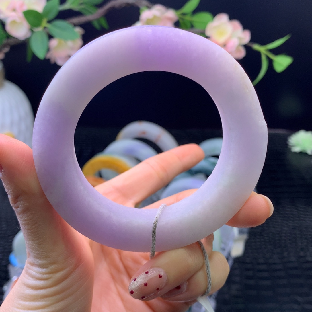 定制翡翠未镶嵌手镯55-65