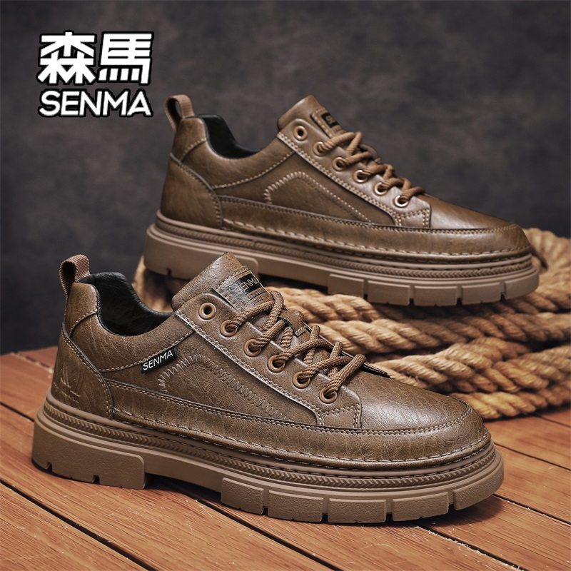 【抖音双11】男鞋冬季英伦风商务马丁靴工作厚底增高低帮