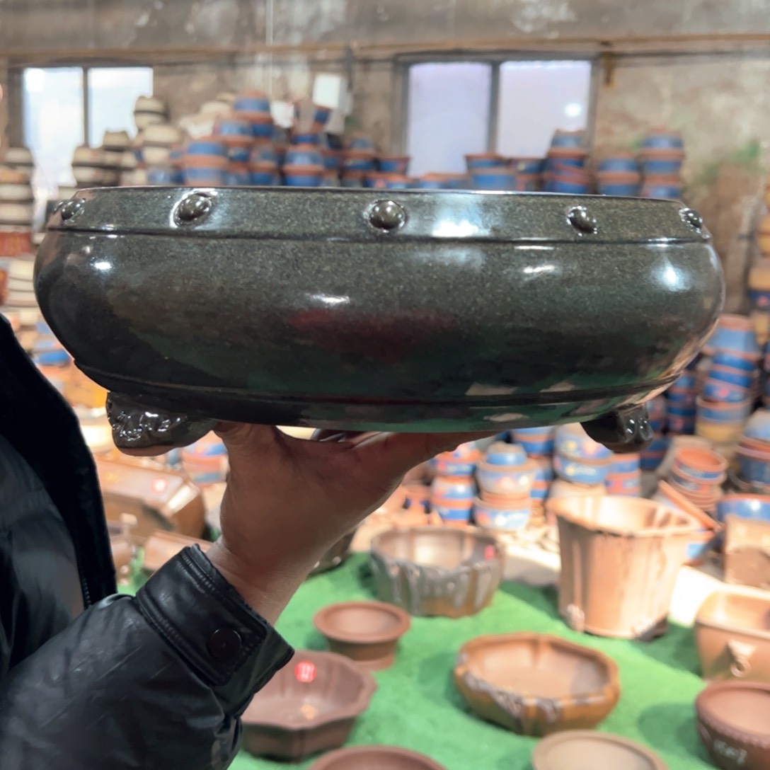 紫砂花盆紫砂花盆