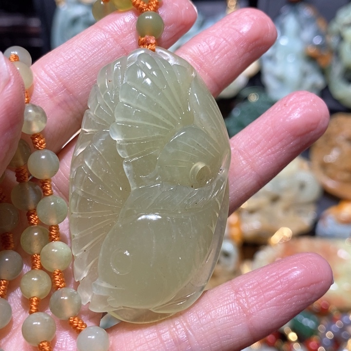 岫玉毛衣链未镶嵌