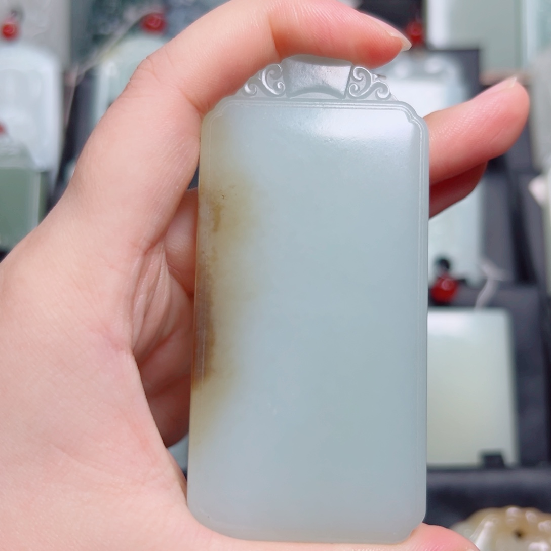 和田玉未镶嵌挂件