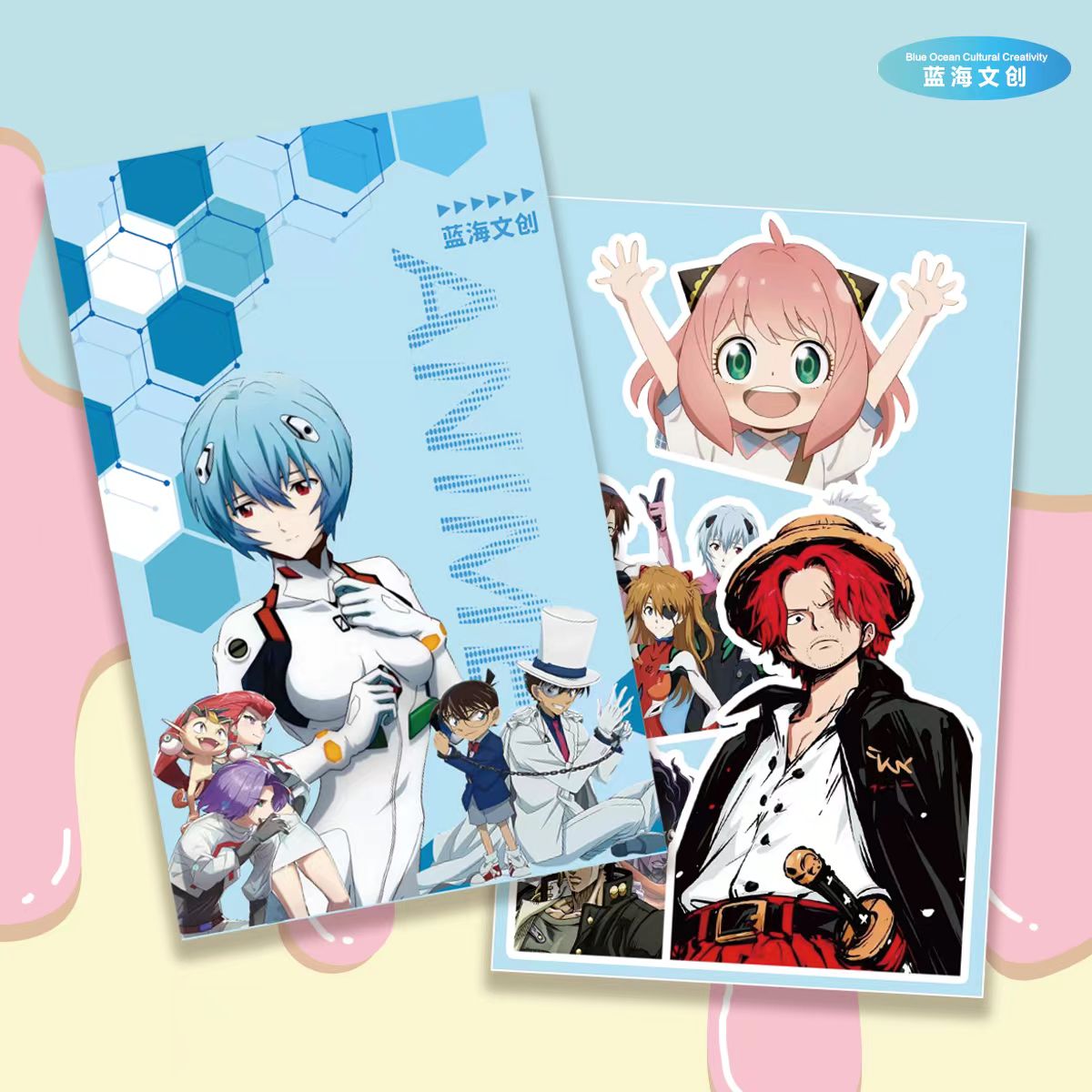 【小团】蓝海文创-日漫全明星香薰卡片-多IP梦幻联动盲盒（默认代拆）