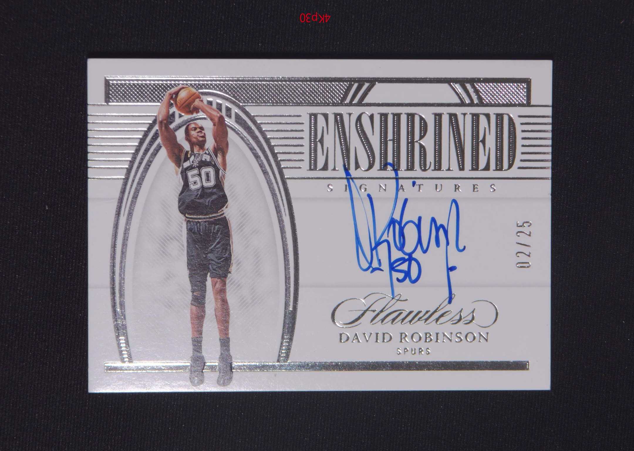 【直播开价】大卫 罗宾逊 限量25编 亲笔签名 球星卡包邮