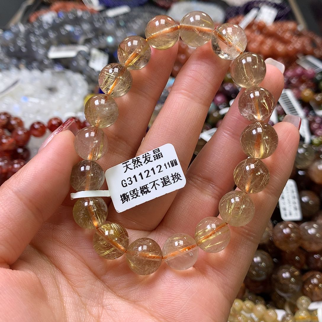 水晶手链未镶嵌，