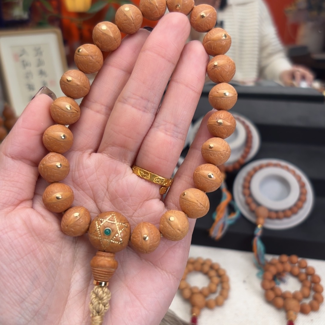 凤眼菩提吊坠12.5毫米铜钉单圈