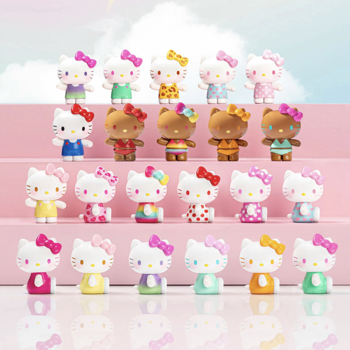 【王玥拆盒拆袋】Hello Kitty夏日彩虹糖盲袋凯蒂猫萌粒盲袋