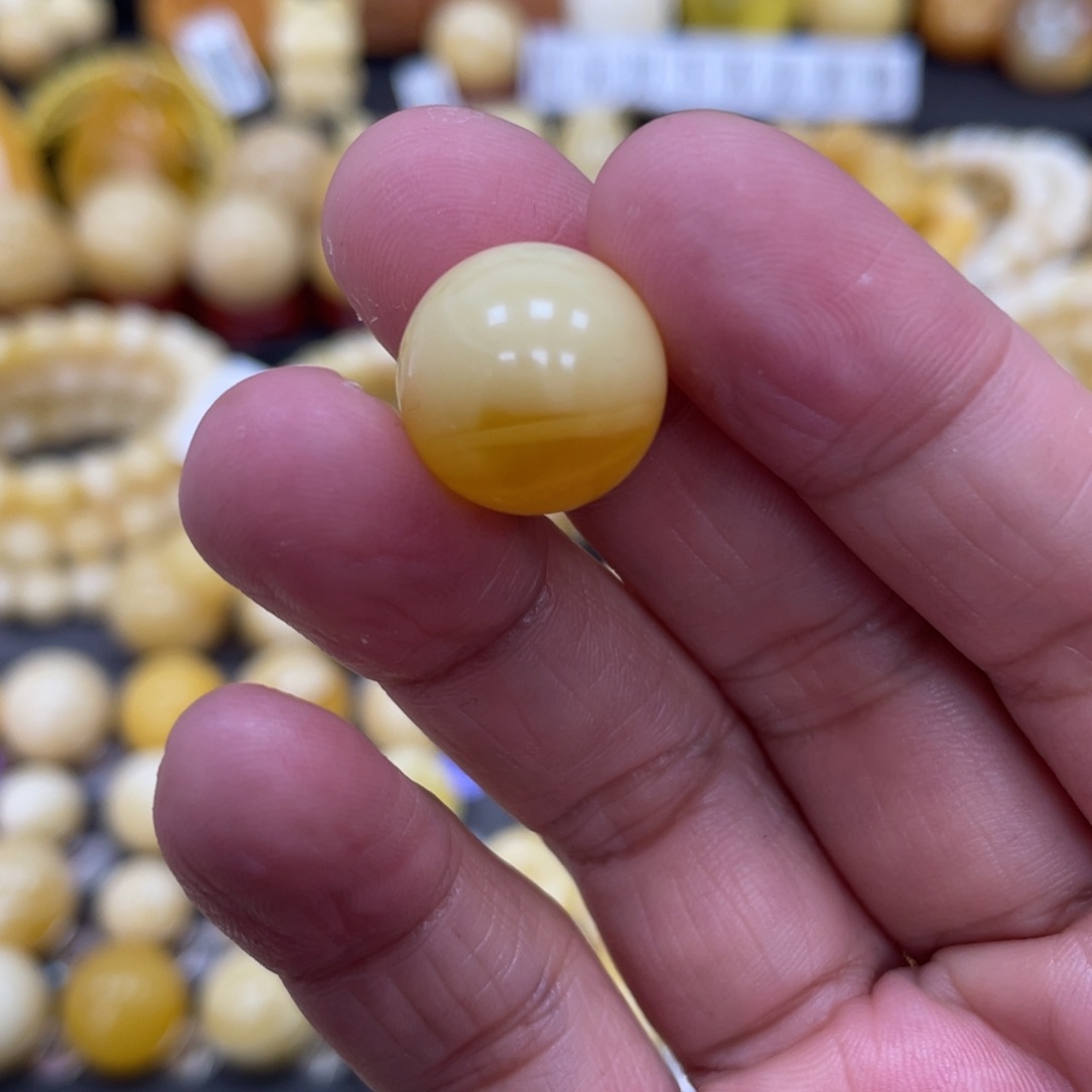 琥珀珠宝奇石未镶嵌15.1mm