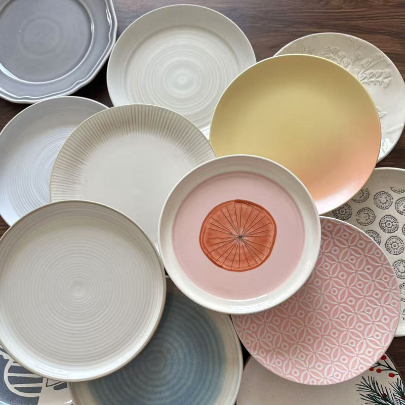 单拍链接   创意陶瓷盘子水果日式复古时尚简欧盘日式微瑕