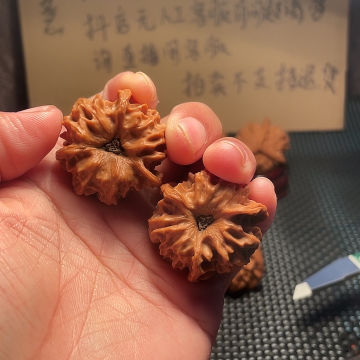 吊坠文玩核桃35mm野生龙门涧三棱