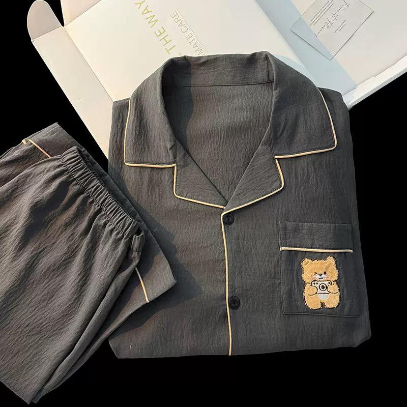 29云朵棉情侣睡衣夏季薄款可爱卡通男士家居服