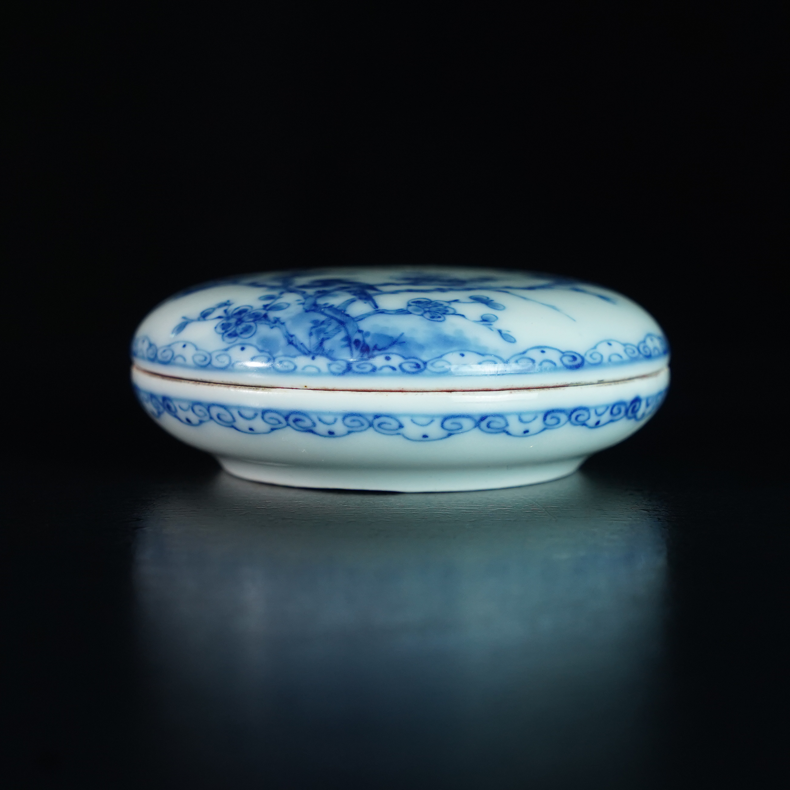 LDB250104002【十竹斋】民国江西瓷业公司青花印泥盒（官窑）