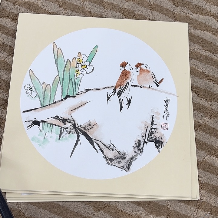 国画花鸟等图案和花纹38.38