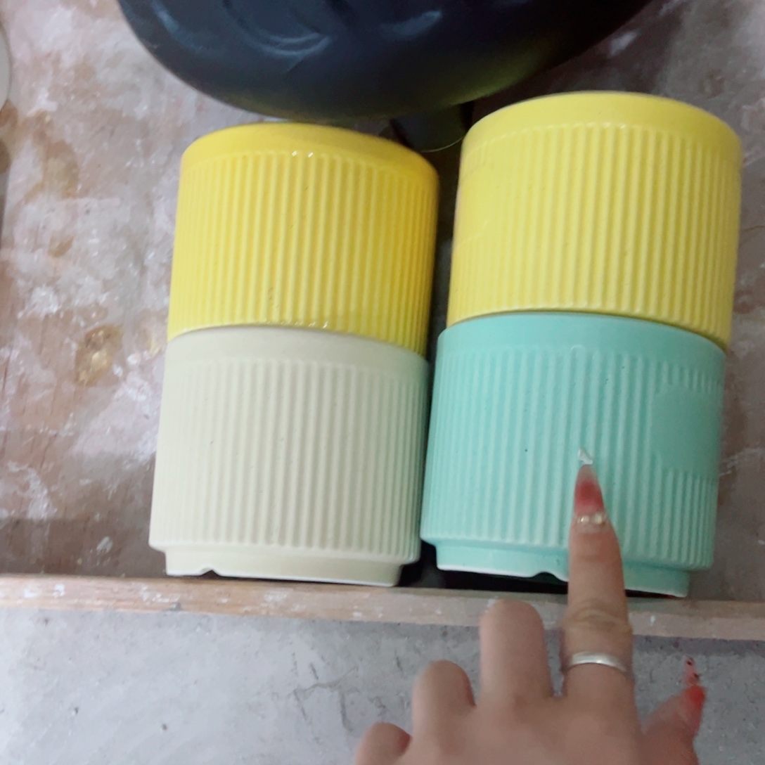 有孔，陶瓷花盆满10米包邮发货