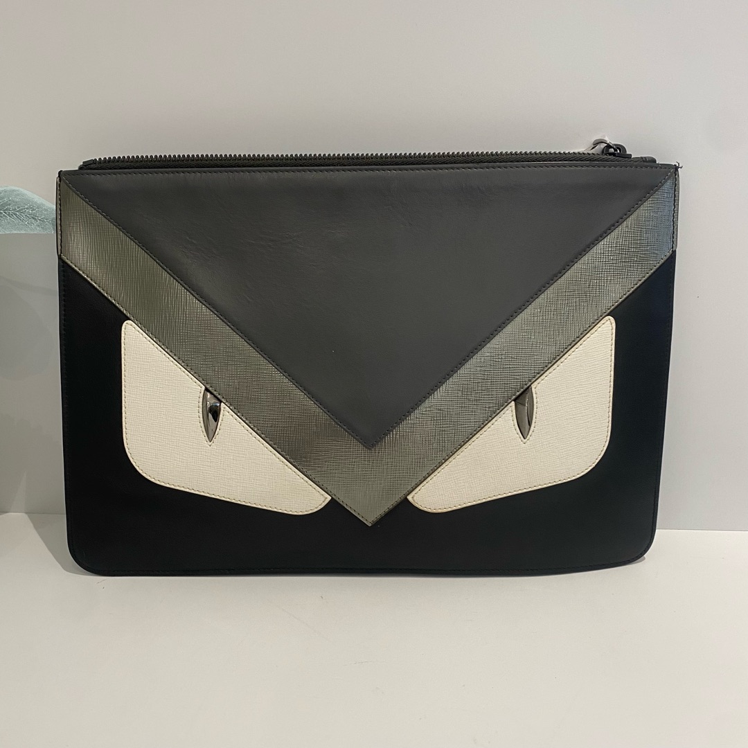 95新 FENDI/芬迪 小怪兽手拿包16365399