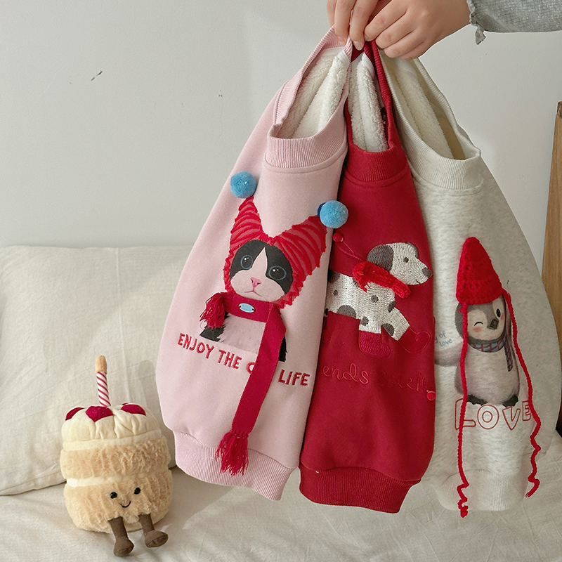 【葵花暖暖绒】HS65835卡通卫衣保暖柔软不易毛