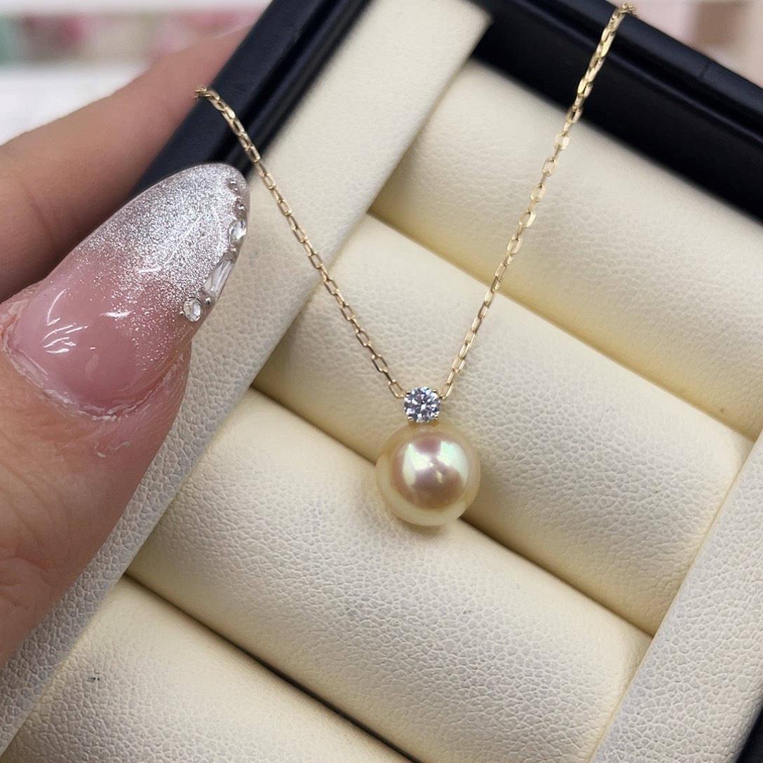 吊坠(赠链)海水珍珠18K金镶嵌