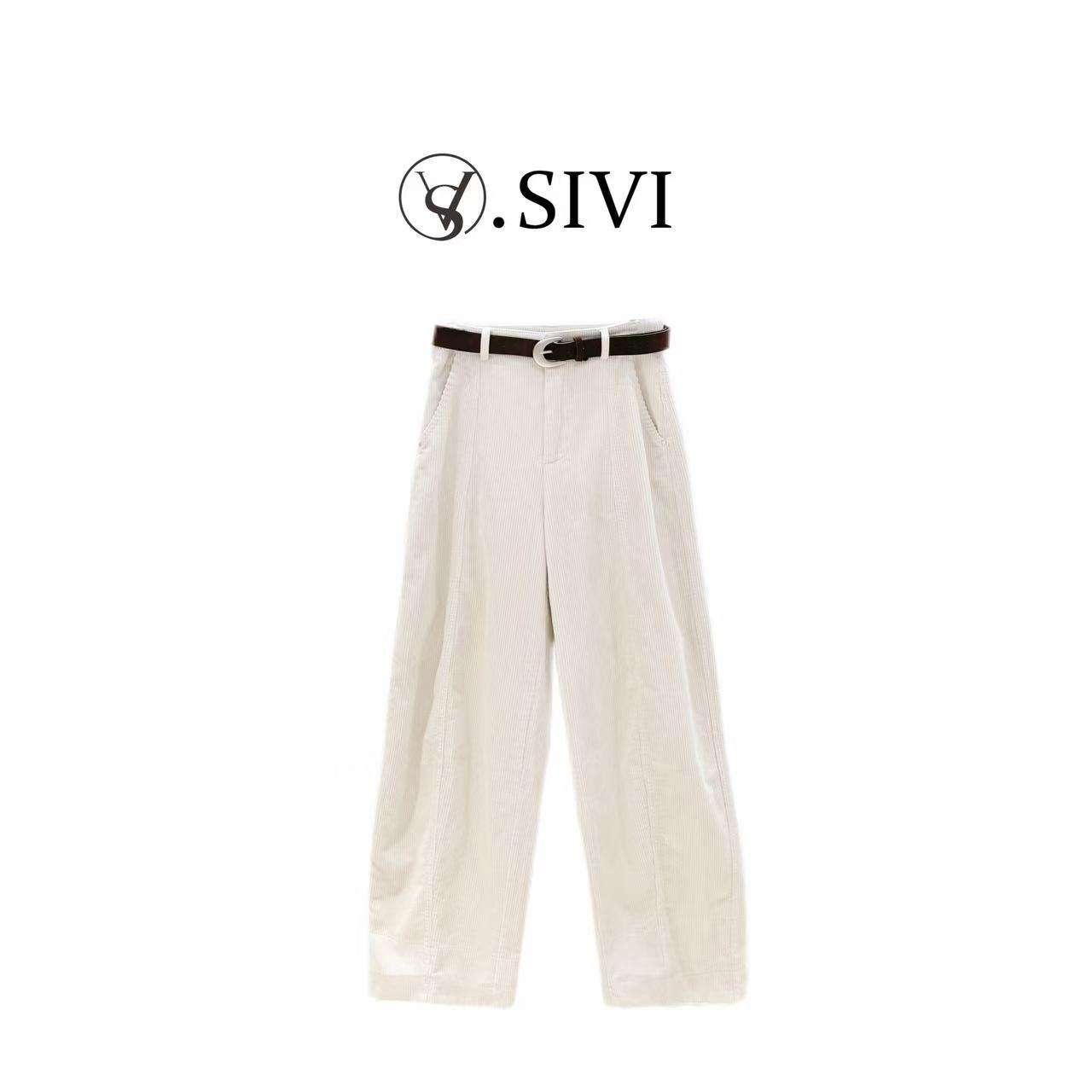 熙薇【云缕轻歌】2025秋季新款时尚显瘦百搭休闲裤H5668