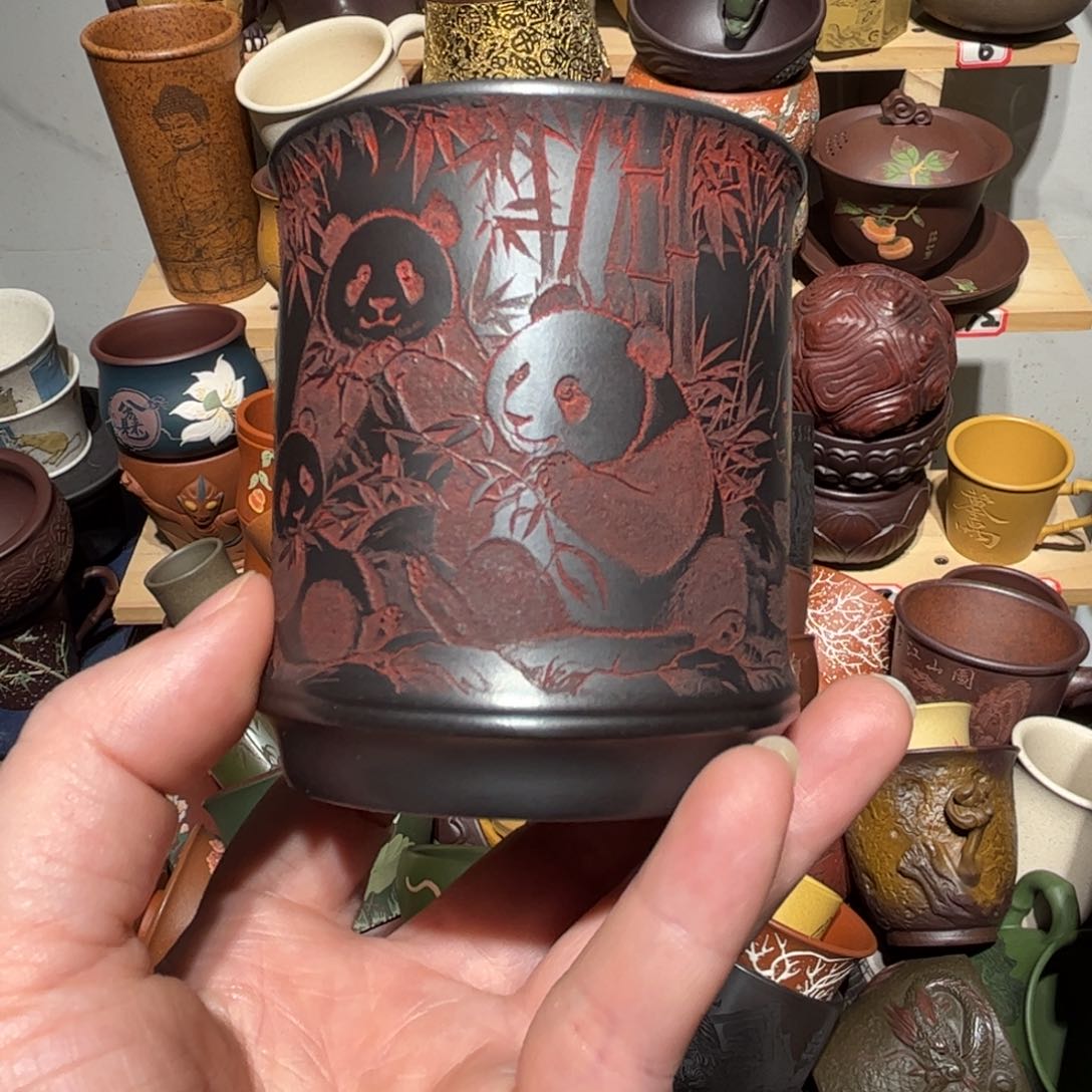 紫砂茶杯宜兴紫砂主人杯