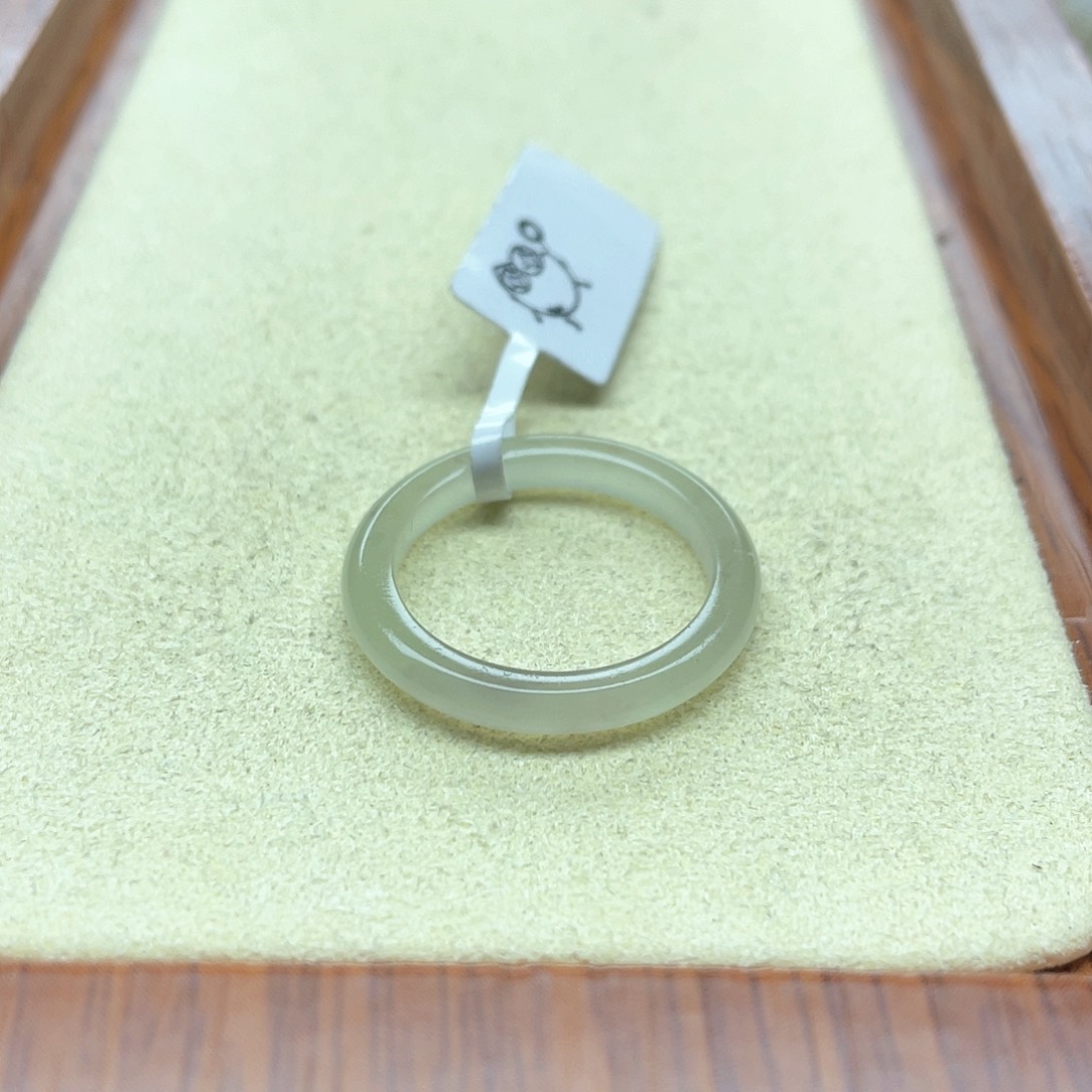 未镶嵌戒指和田玉104飘紫细条20-21号