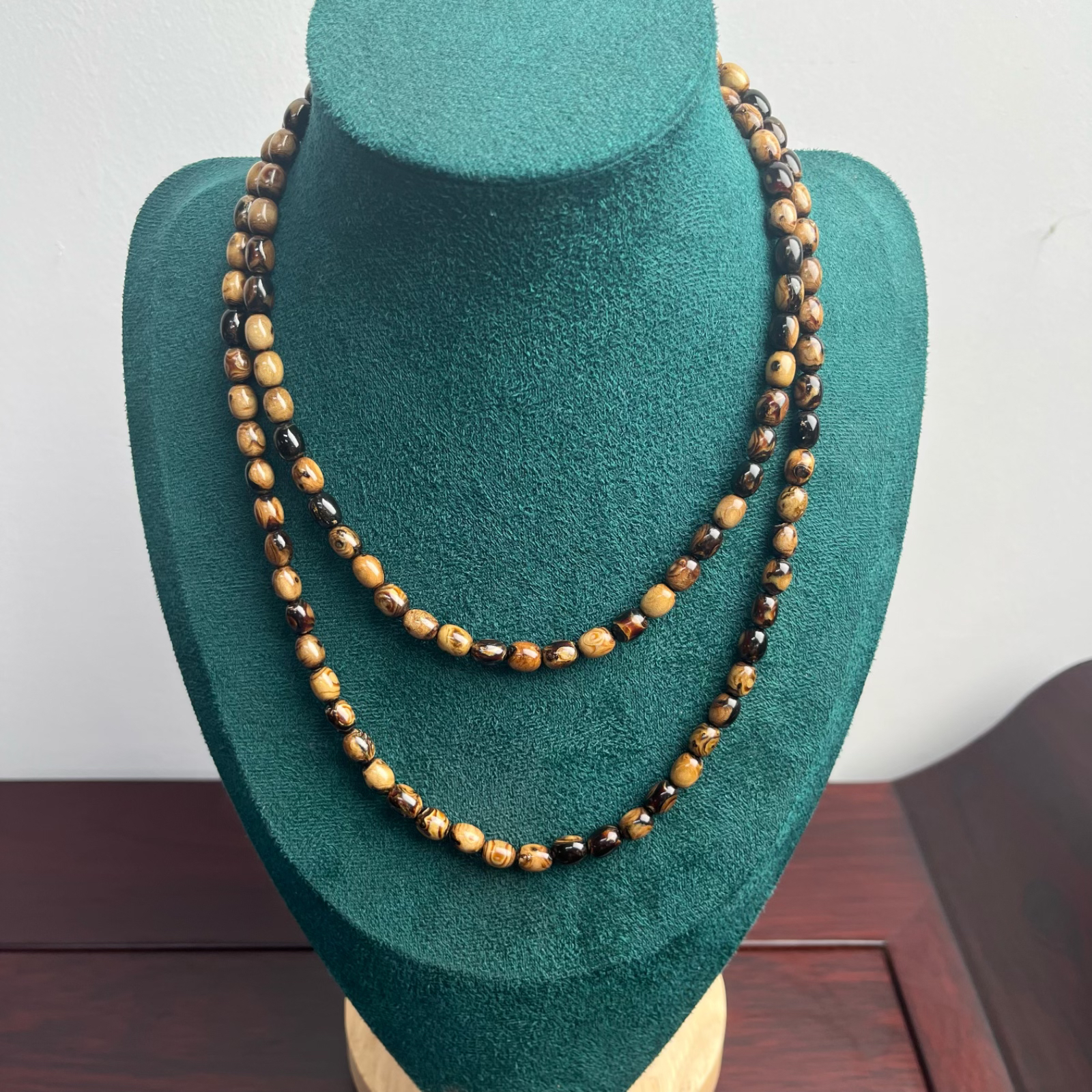 【限量款】血柳血妖纹0.6*0.8枣珠114颗多精品高端圈手串项链