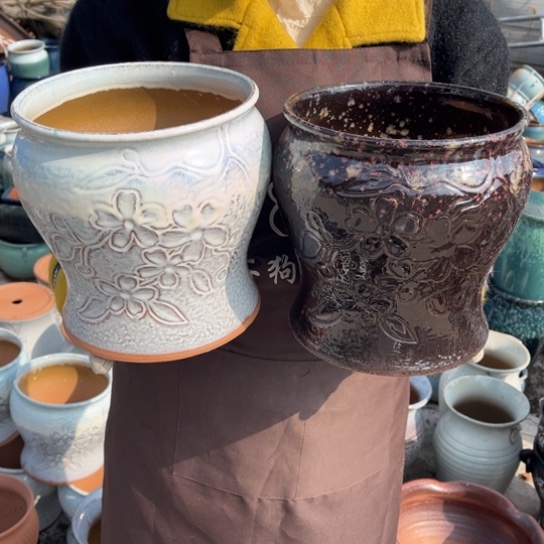 红陶口20高22瑕疵