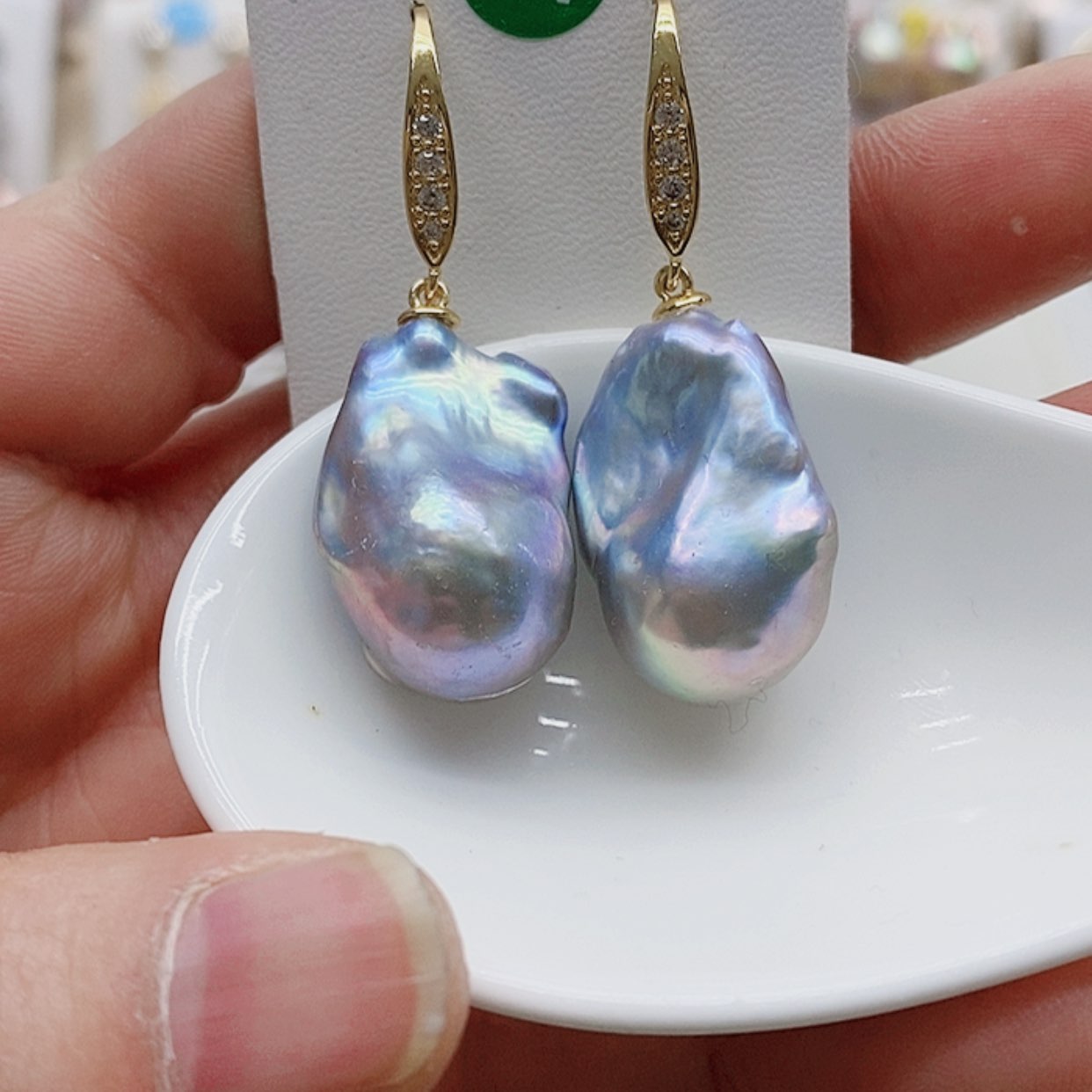 【闪购商品】淡水珍珠耳饰银S925镶嵌