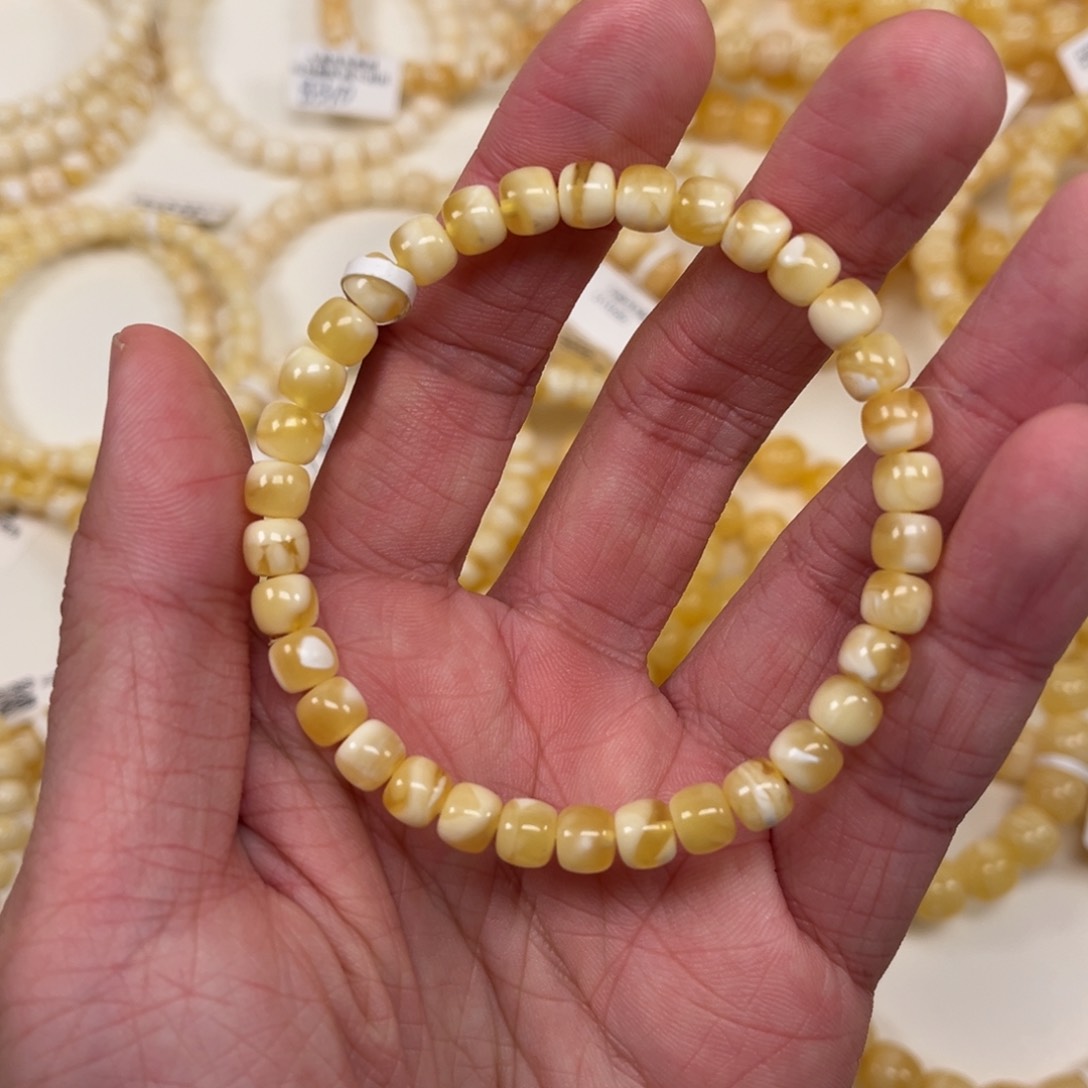 蜜蜡手串未镶嵌蜜蜡手串6.5