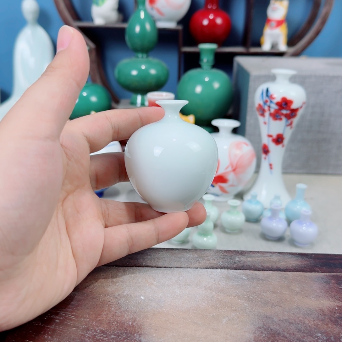 陶瓷手工小花器摆件
