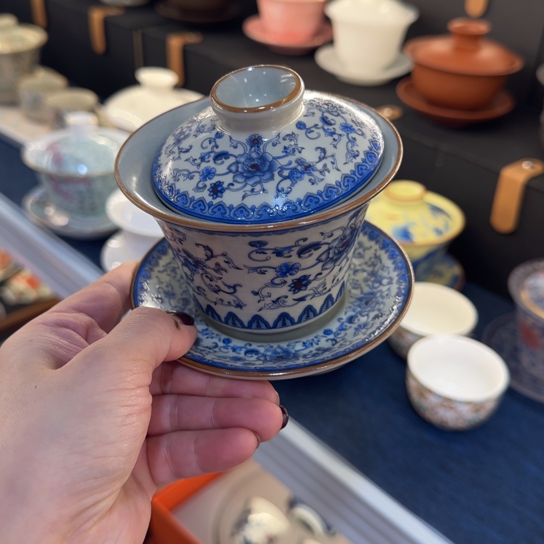 陶景德陶瓷盖碗茶具