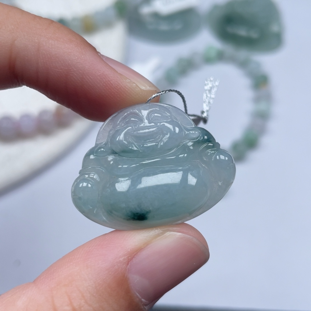 翡翠未镶嵌颈饰天然A货缅甸翡翠