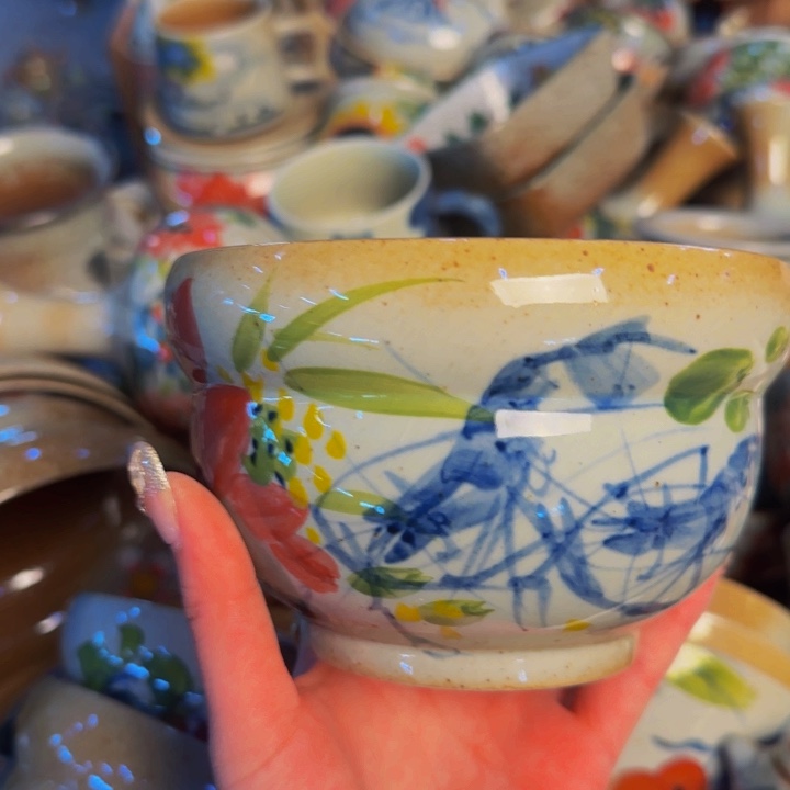 瓷片景德镇手工手绘釉下高温瓷