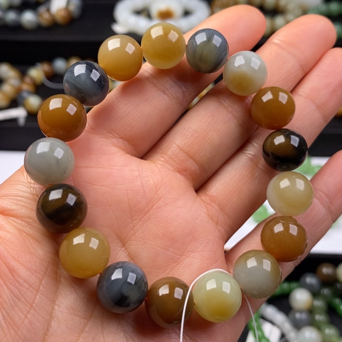 和田玉手串未镶嵌