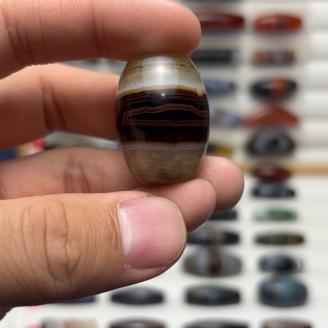 用***7玛瑙/玉髓未镶嵌吊坠