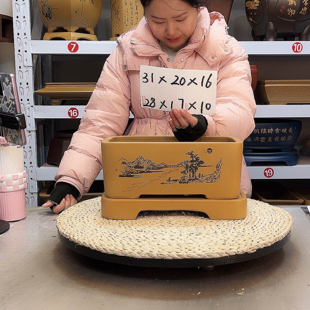 紫砂花盆紫砂花盆