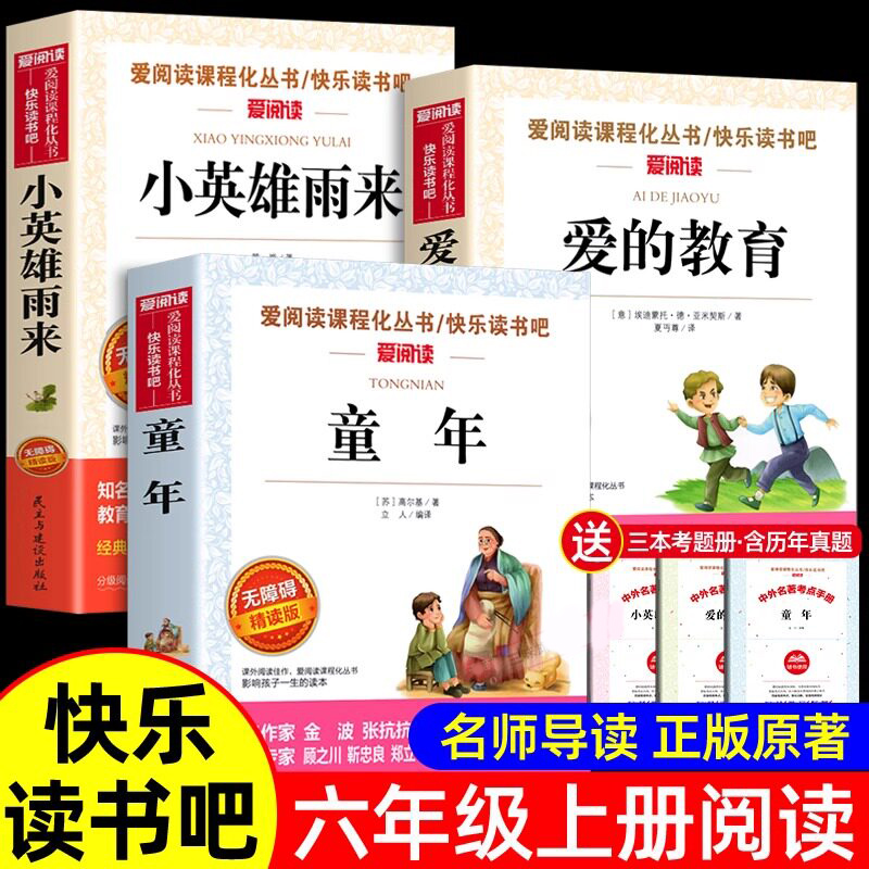 【六年级上】童年爱的教育小英雄雨来阅读书籍高尔基正版快乐读书吧