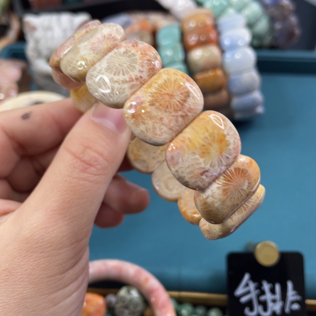 未镶嵌手镯硅化玉