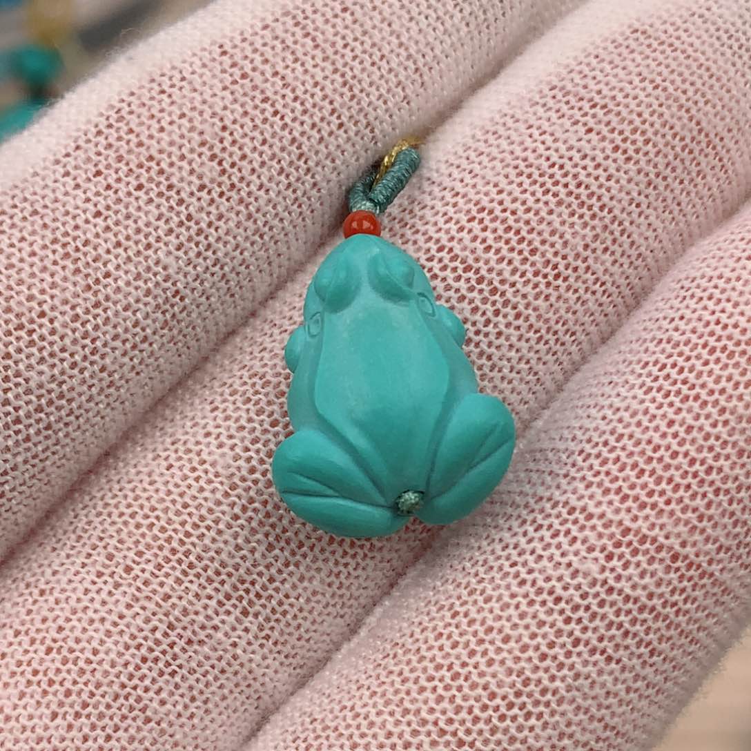 绿松石小青蛙未镶嵌