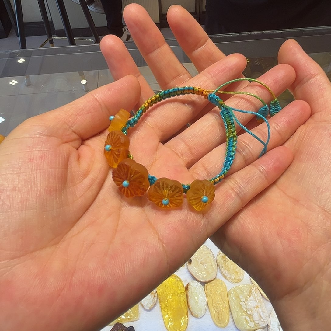 萱***宝未镶嵌颈饰琥珀手链