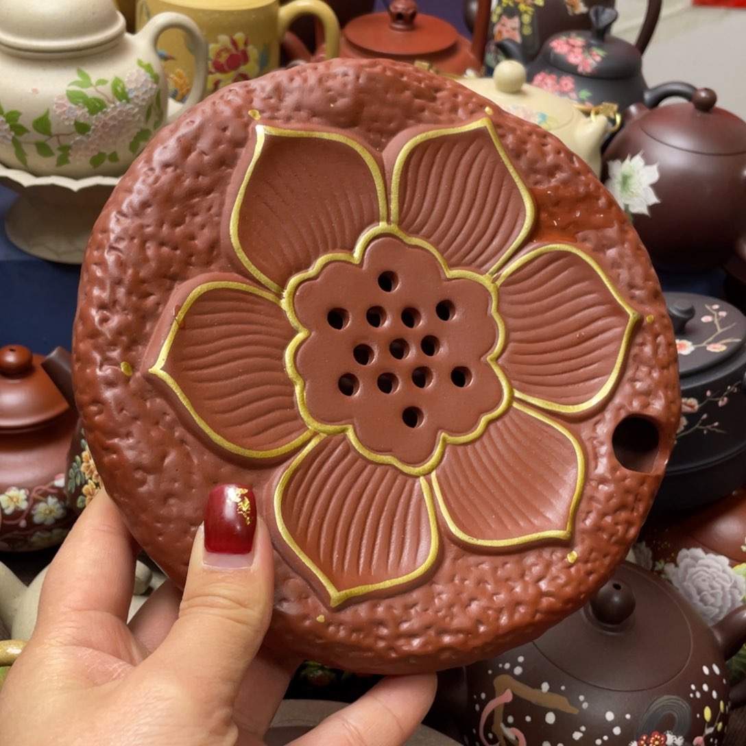 茶杯红泥紫砂主人杯17.5cm