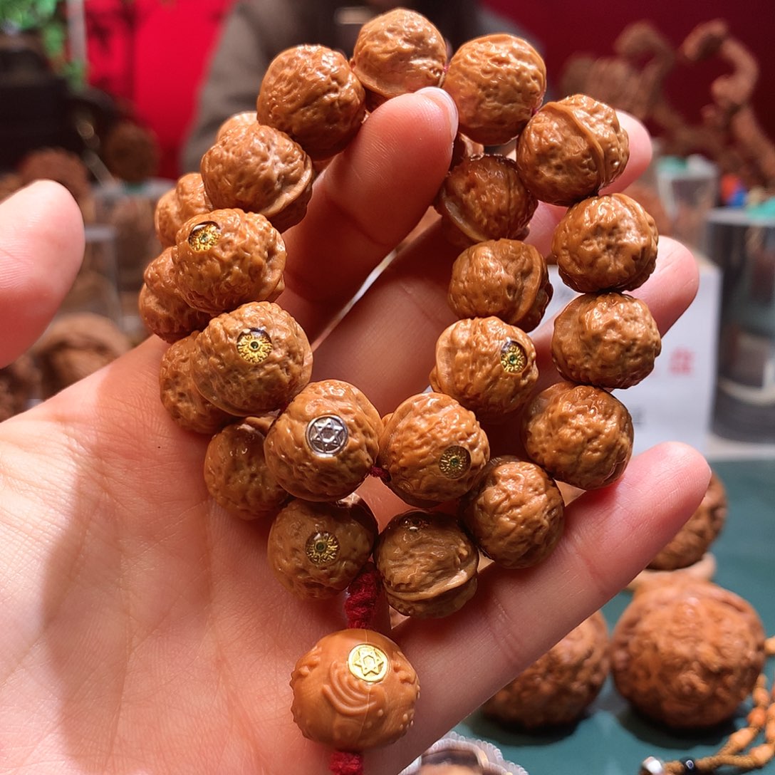 猴头核桃手串———————————-