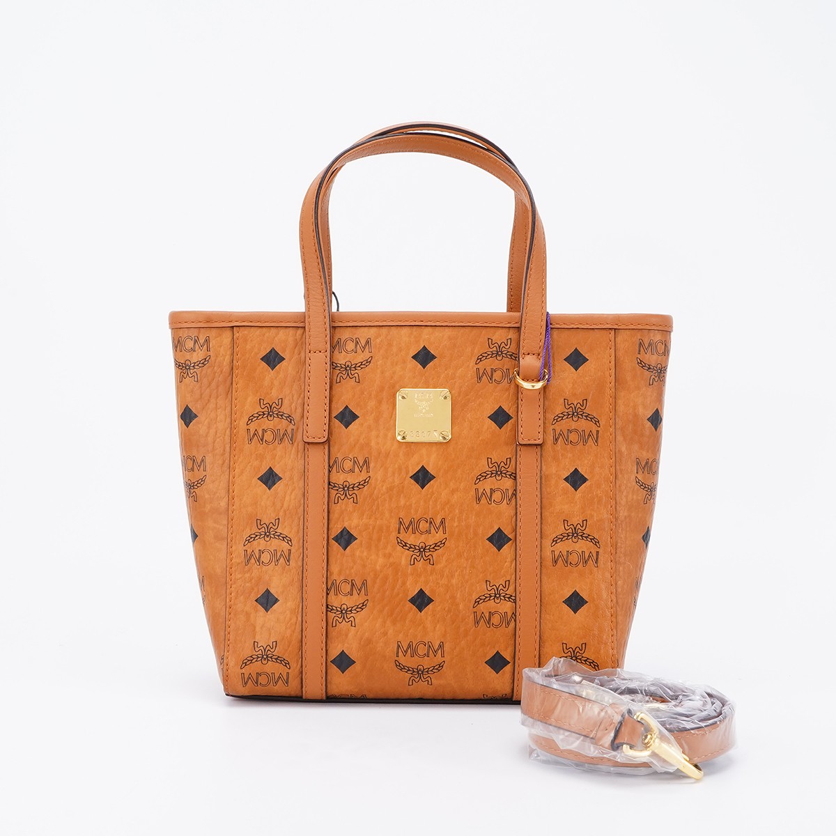 95新 MCM 【MCM专属】手提单肩菜篮子干邑色/BG22000091