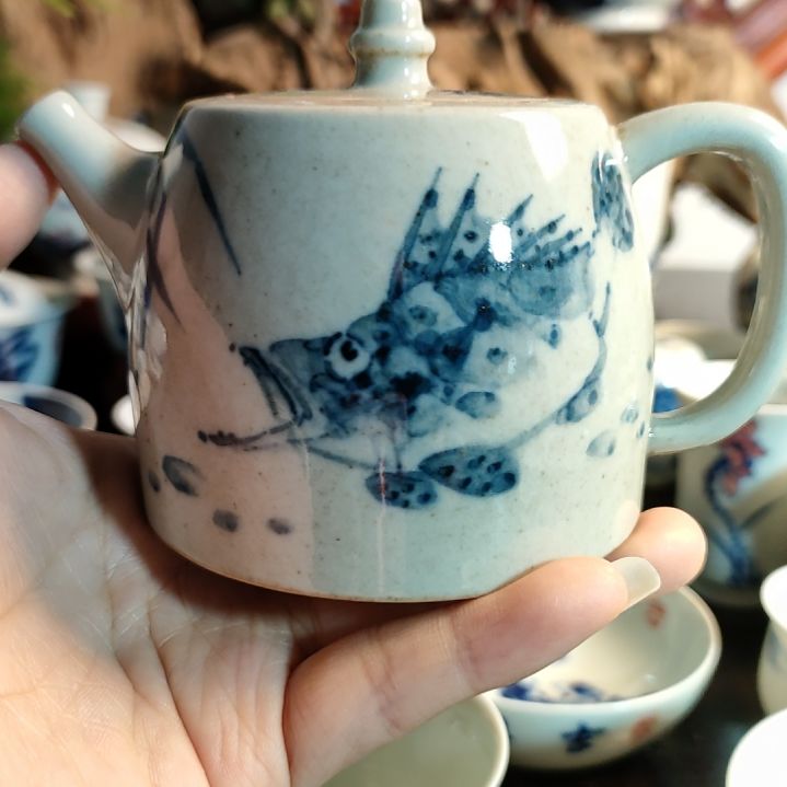 杯且*蓝柴窑书法主人杯福利价