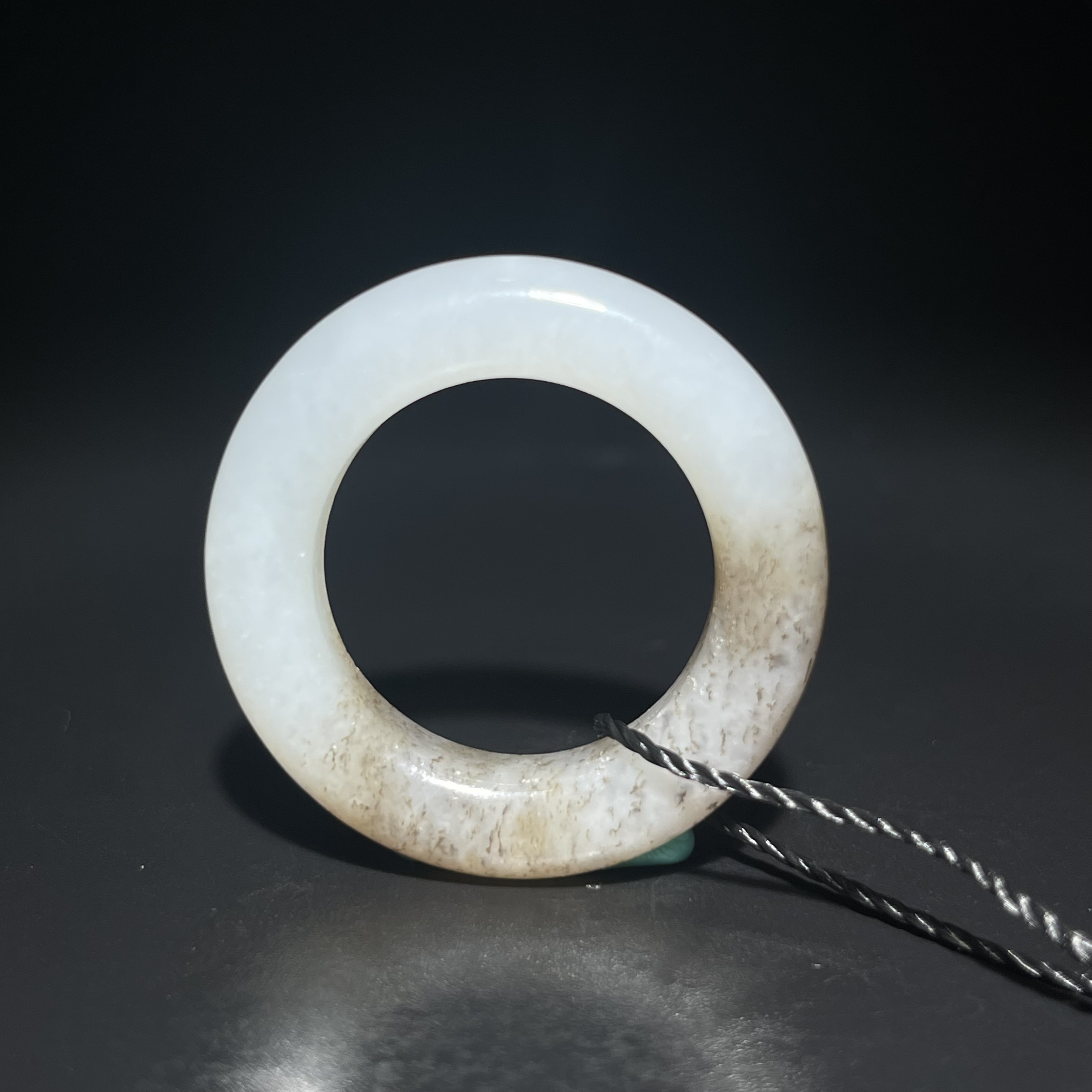 臻藏（8a）和田玉玉环挂件2510080021