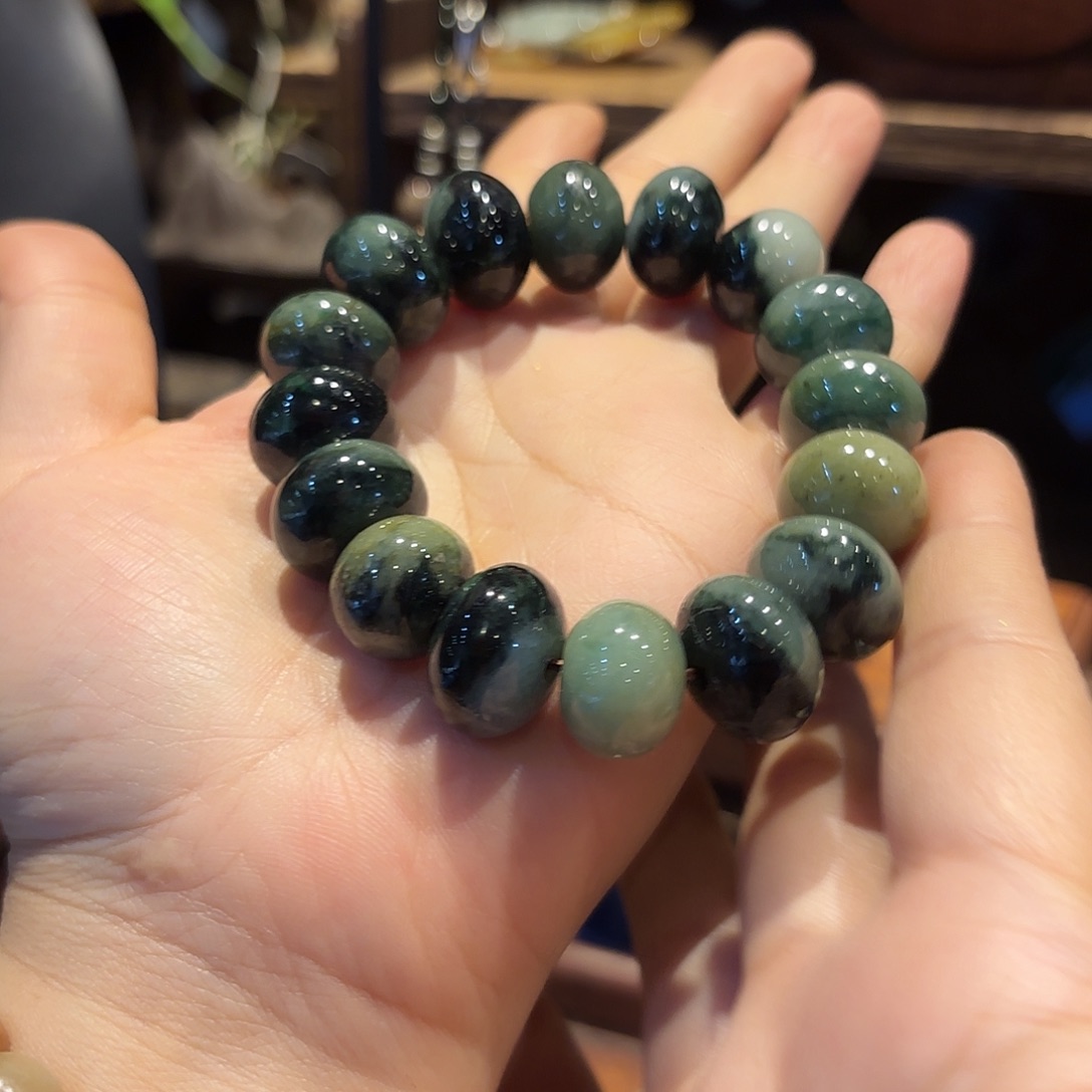 翡翠手链未镶嵌原创