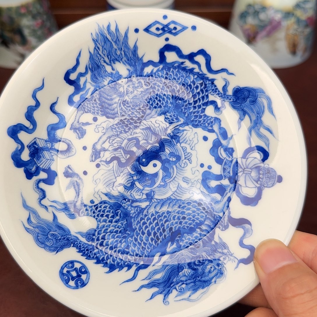 m***e陶现代景德镇全手工全手绘陶瓷