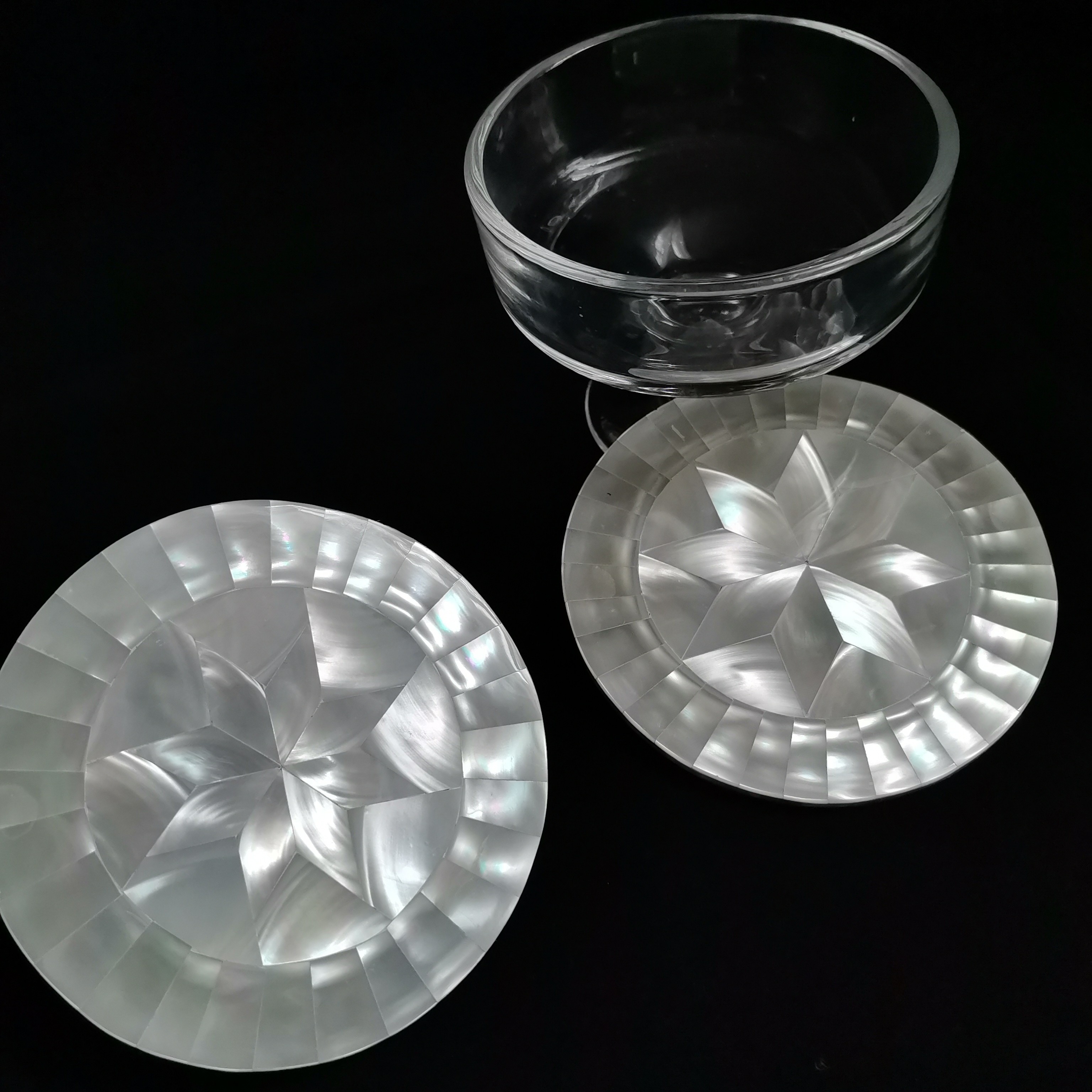 贝壳杯垫隔热垫简约INS风小清新常规餐垫创意玻璃果盘茶具茶盘